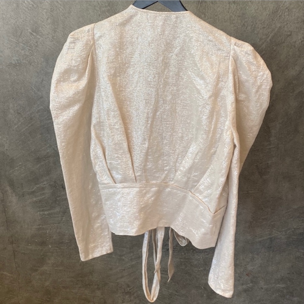 IRO Paris Hawtin Linen-Blend Top size 40 - Picture 6 of 6